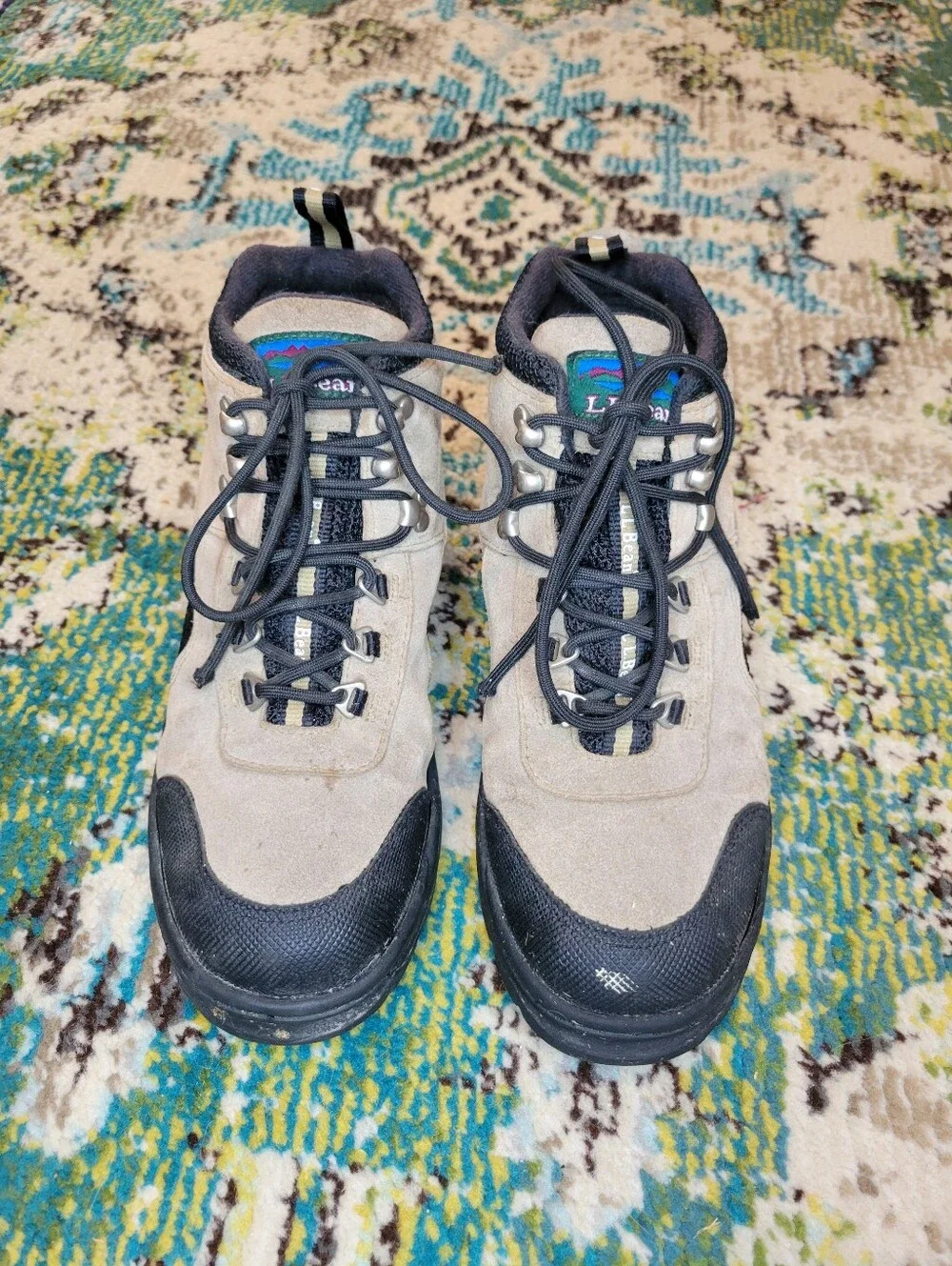 L.L. Bean Kids'‎ Tan Hiking Outdoor Boots, Size Youth 6